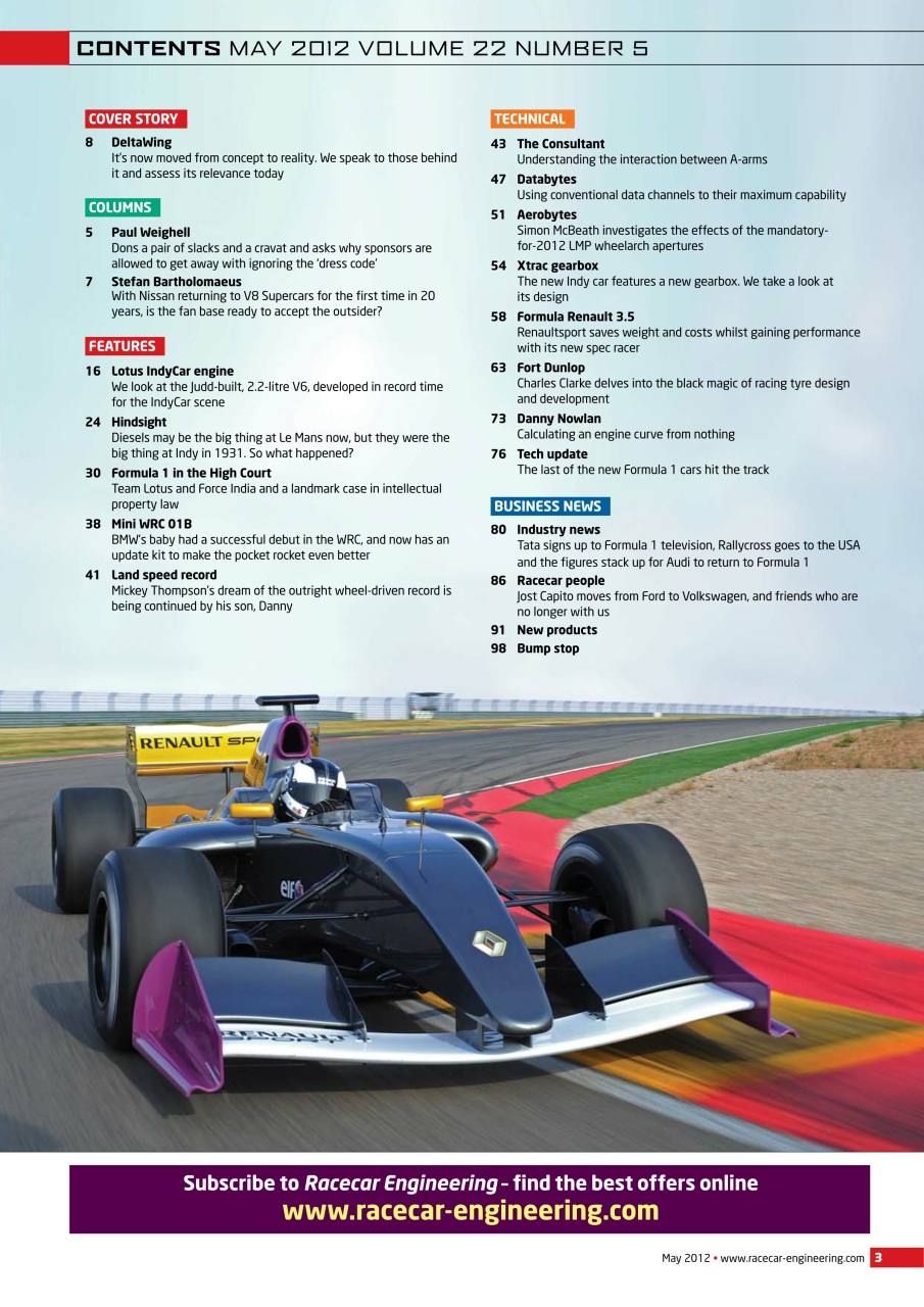 Racecar Engineering Preview Pages