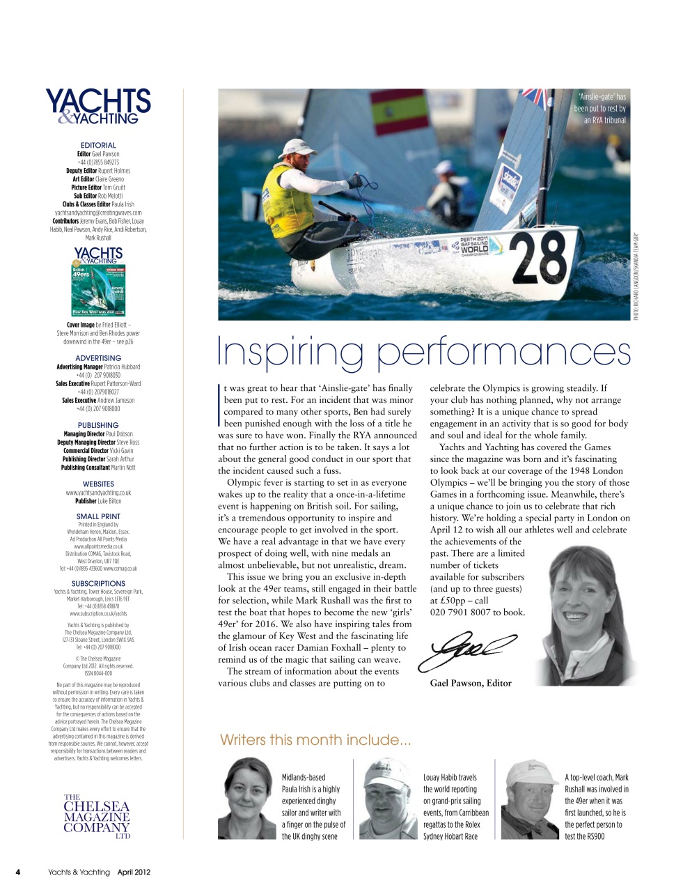 Yachts & Yachting Preview Pages