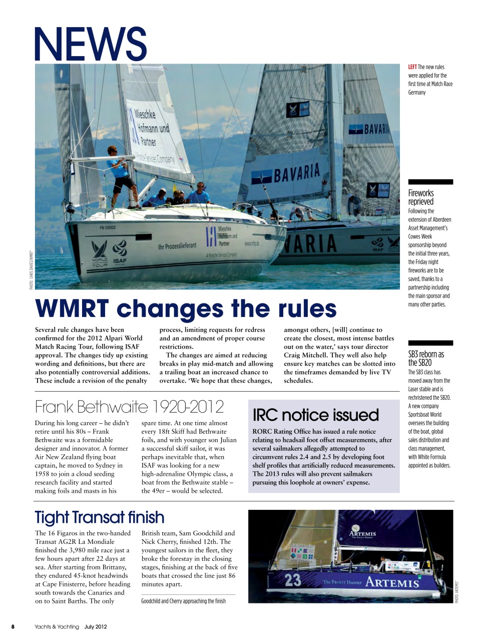 Yachts & Yachting Preview Pages