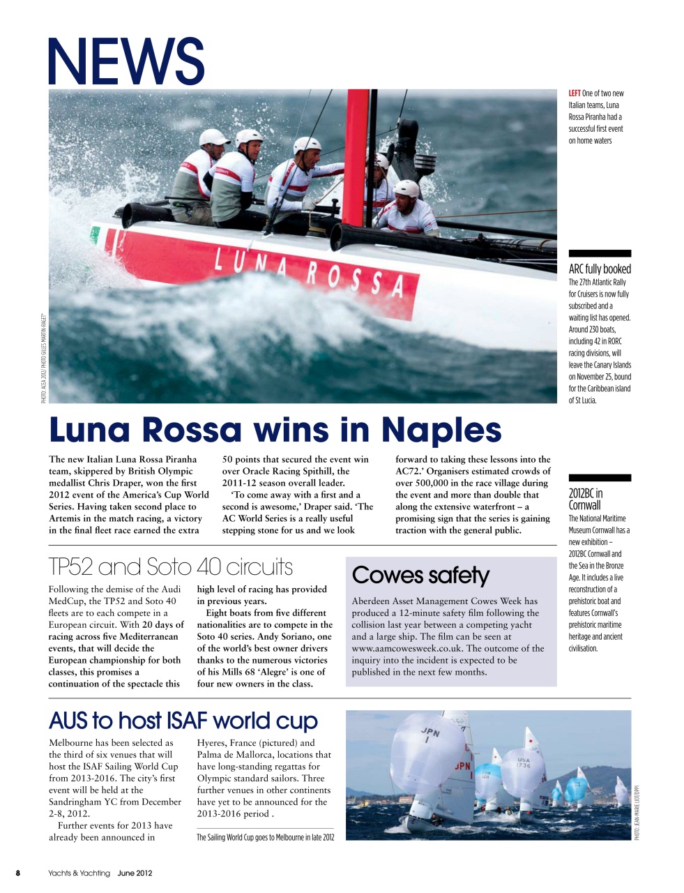 Yachts & Yachting Preview Pages