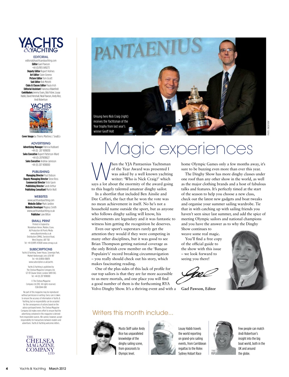 Yachts & Yachting Preview Pages