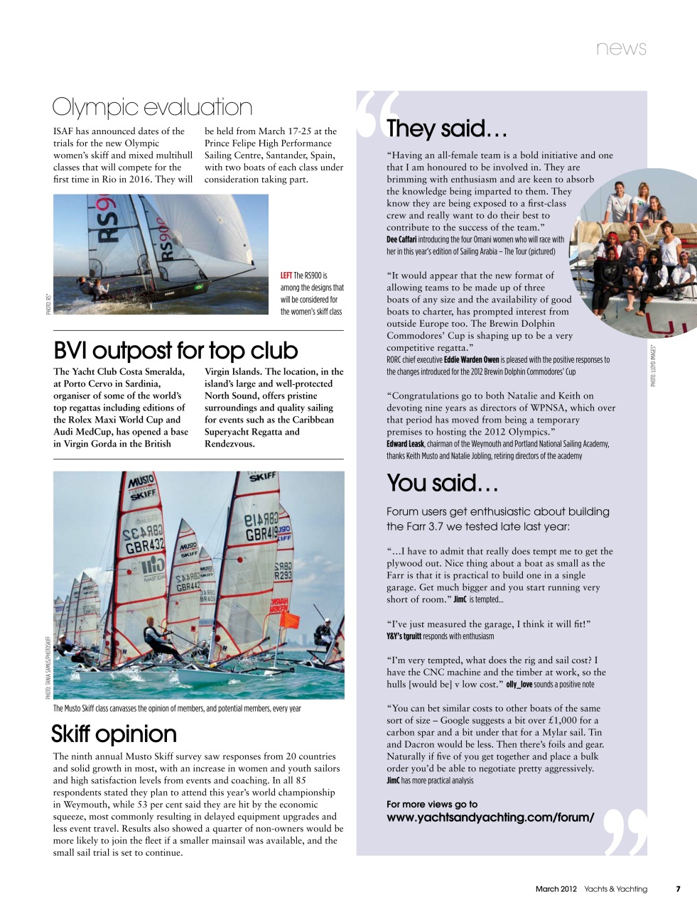 Yachts & Yachting Preview Pages