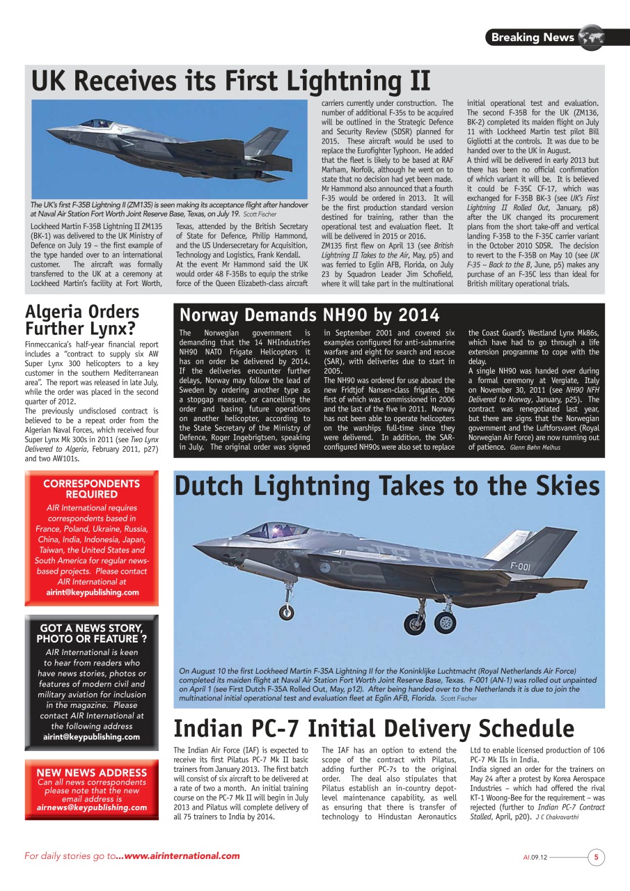 AIR International Preview Pages