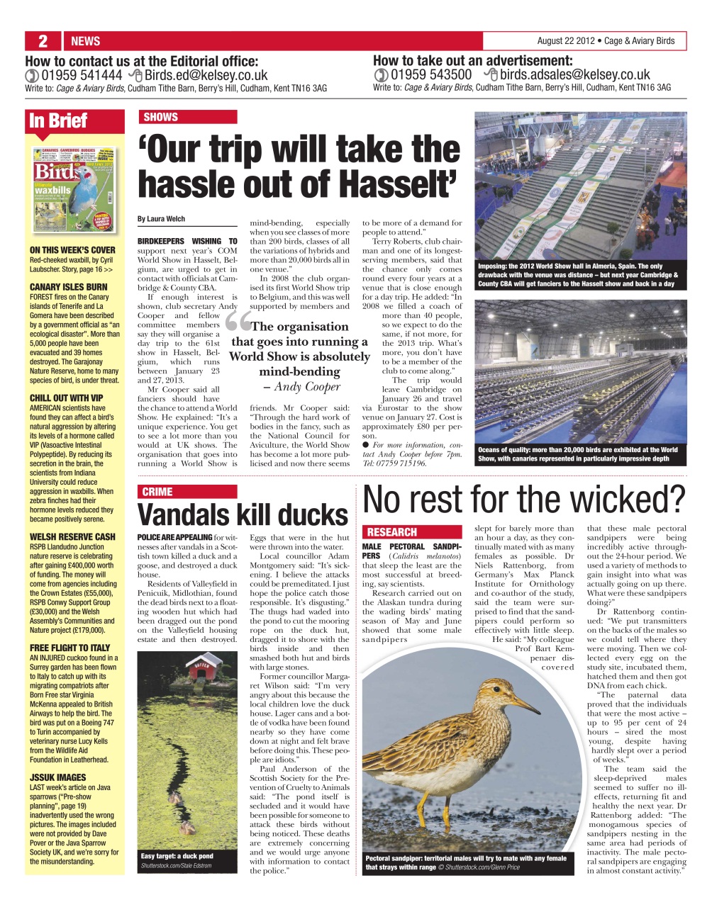 Cage & Aviary Birds Preview Pages