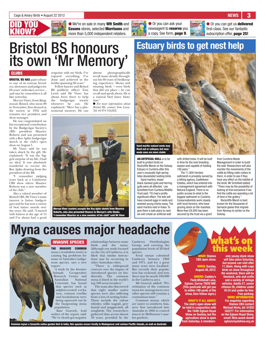 Cage & Aviary Birds Preview Pages