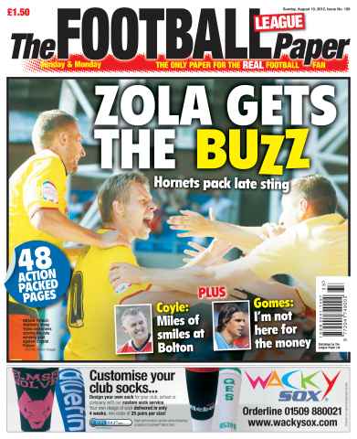 The Football League Paper issue 19th August 2012