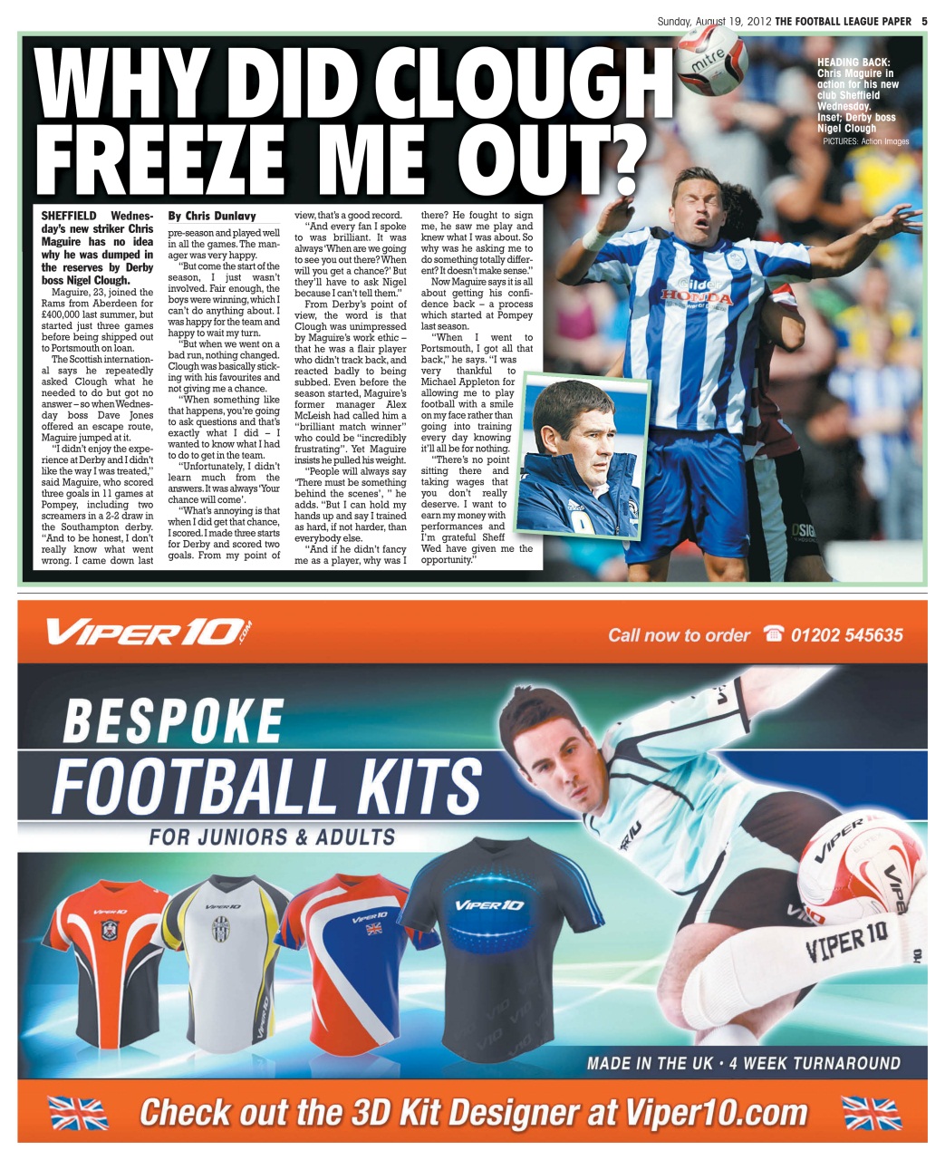The Football League Paper Preview Pages