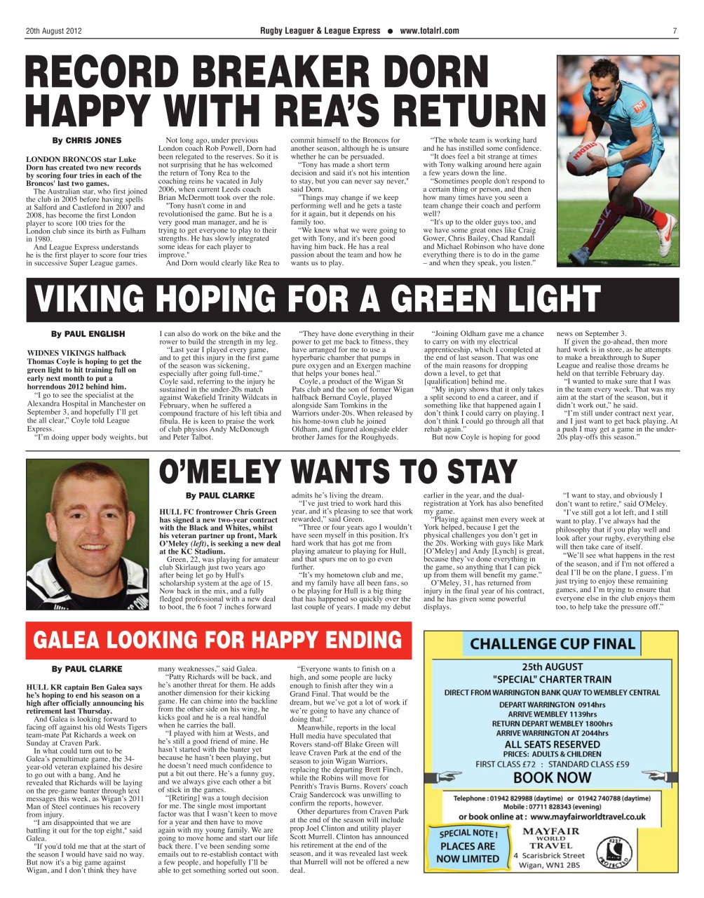 League Express Preview Pages