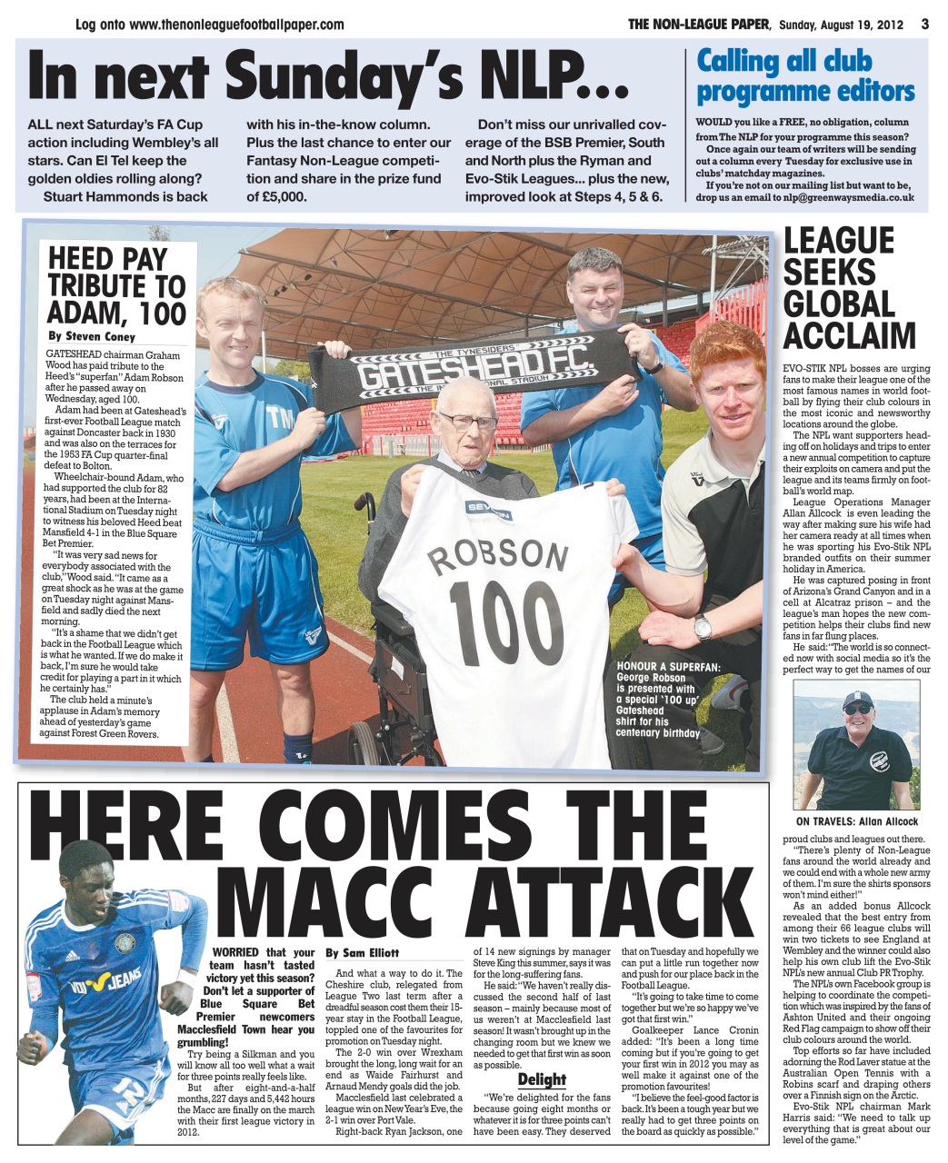 The Non-League Football Paper Preview Pages
