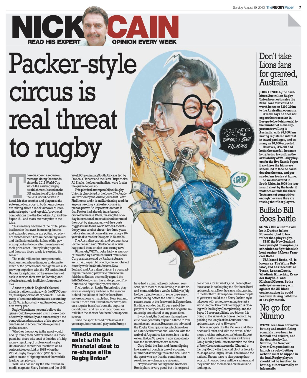 The Rugby Paper Preview Pages