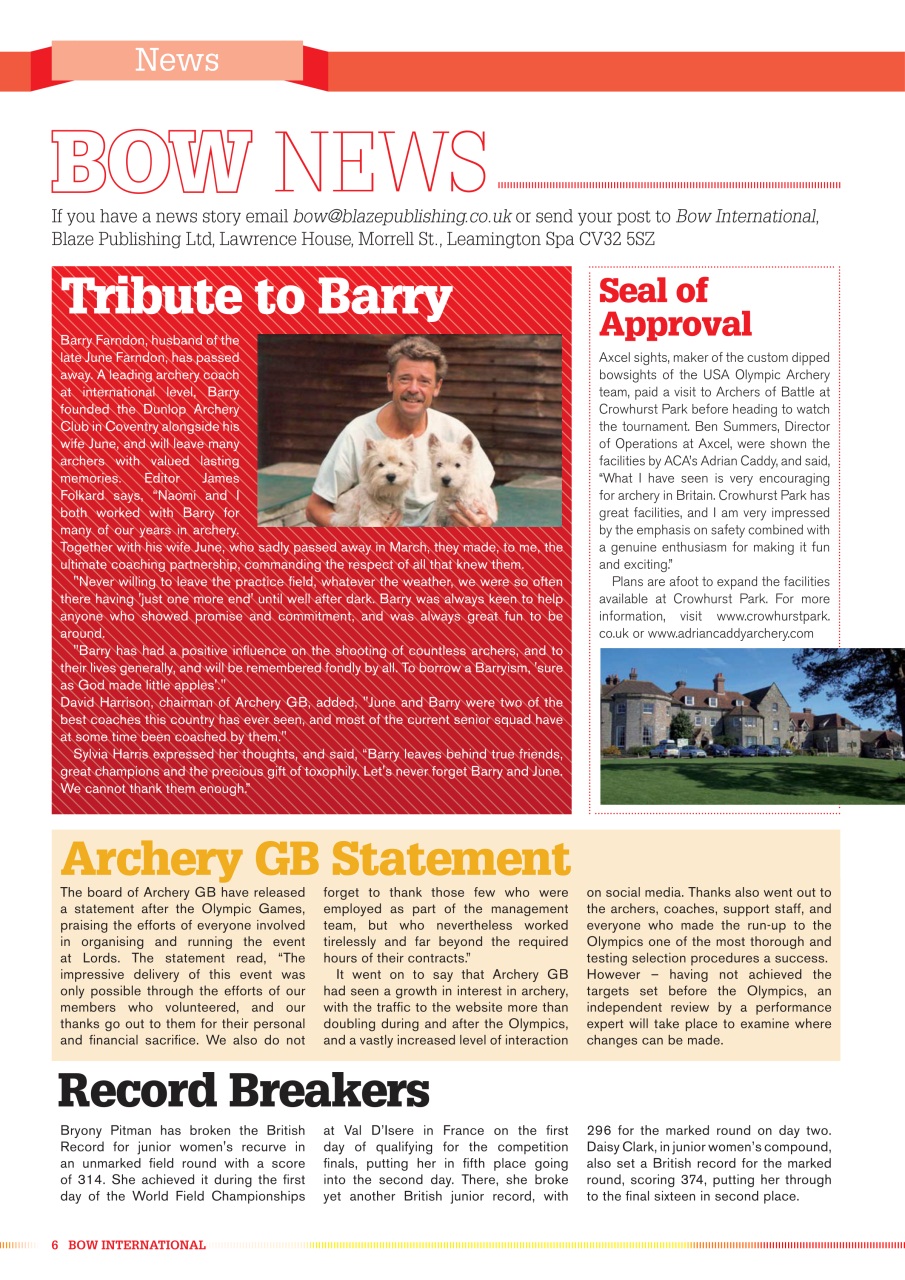 Bow International Preview Pages