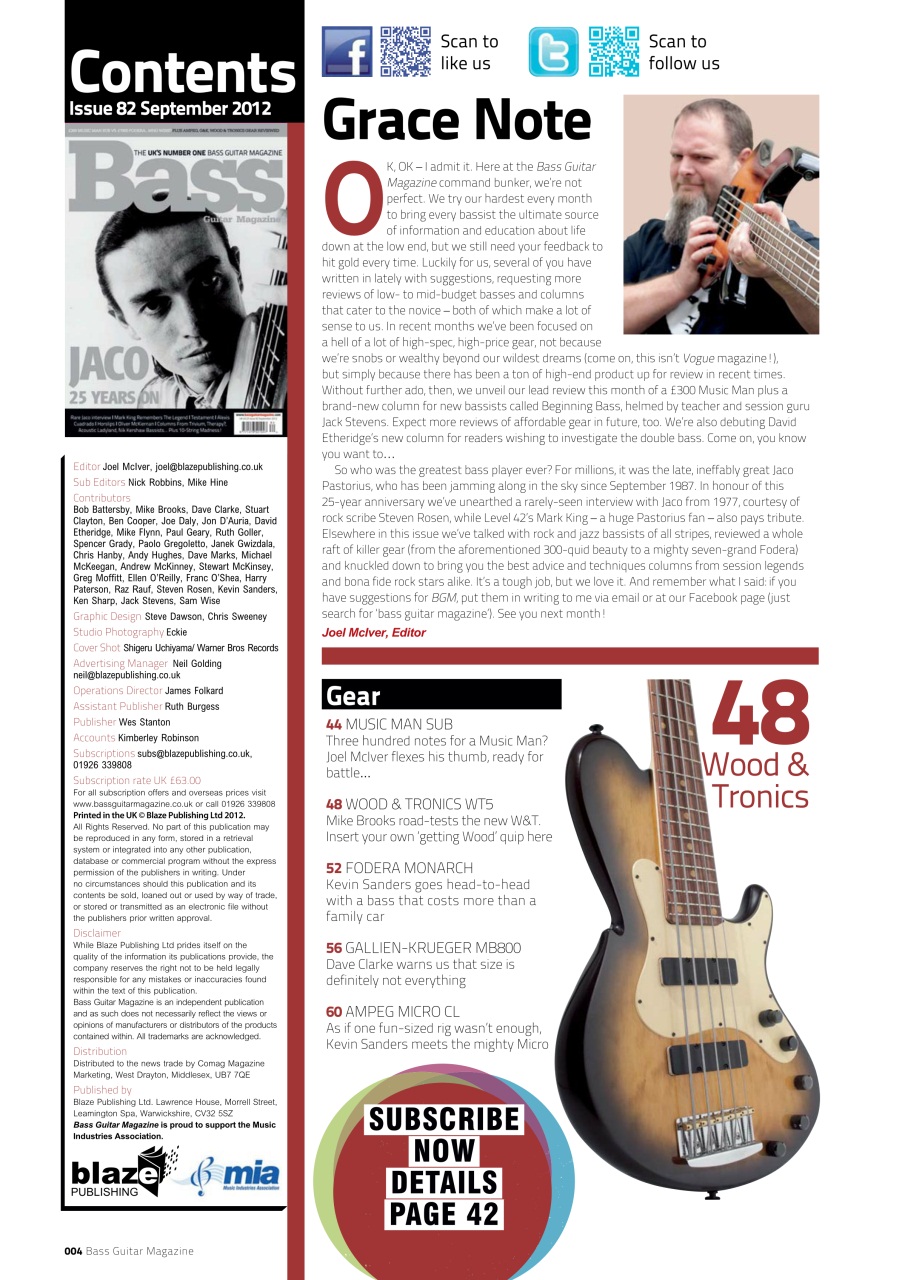 Bass Player UK Preview Pages