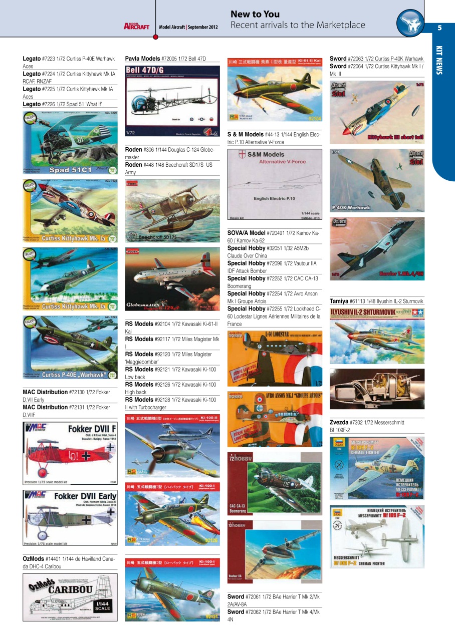 Model Aircraft Preview Pages