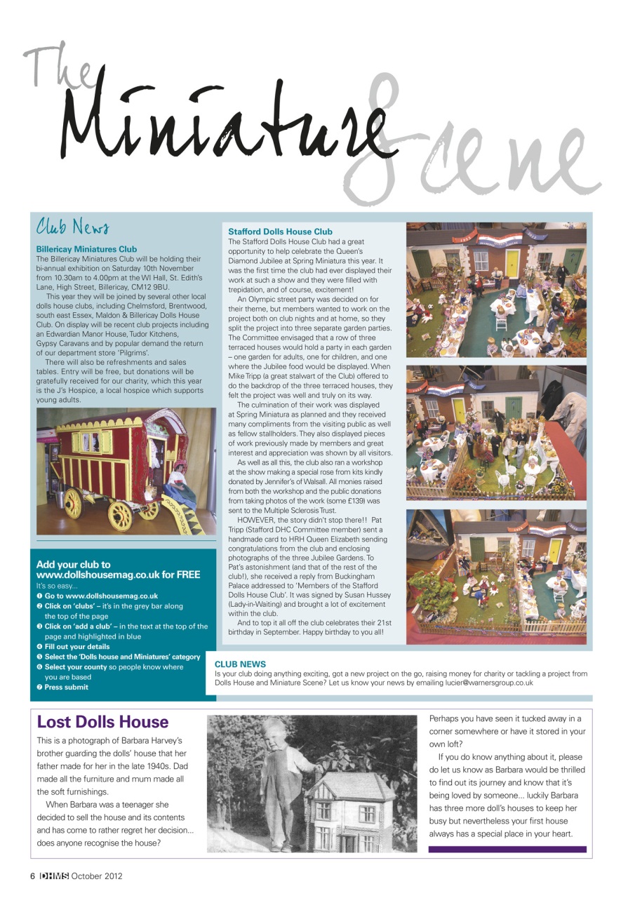 Dolls House and Miniature Scene Preview Pages