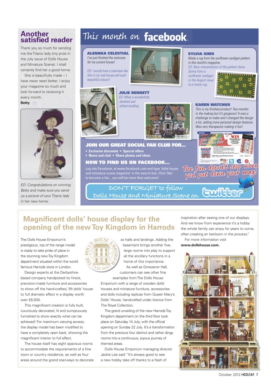 Dolls House and Miniature Scene Preview Pages