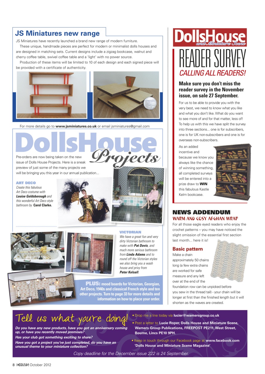 Dolls House and Miniature Scene Preview Pages
