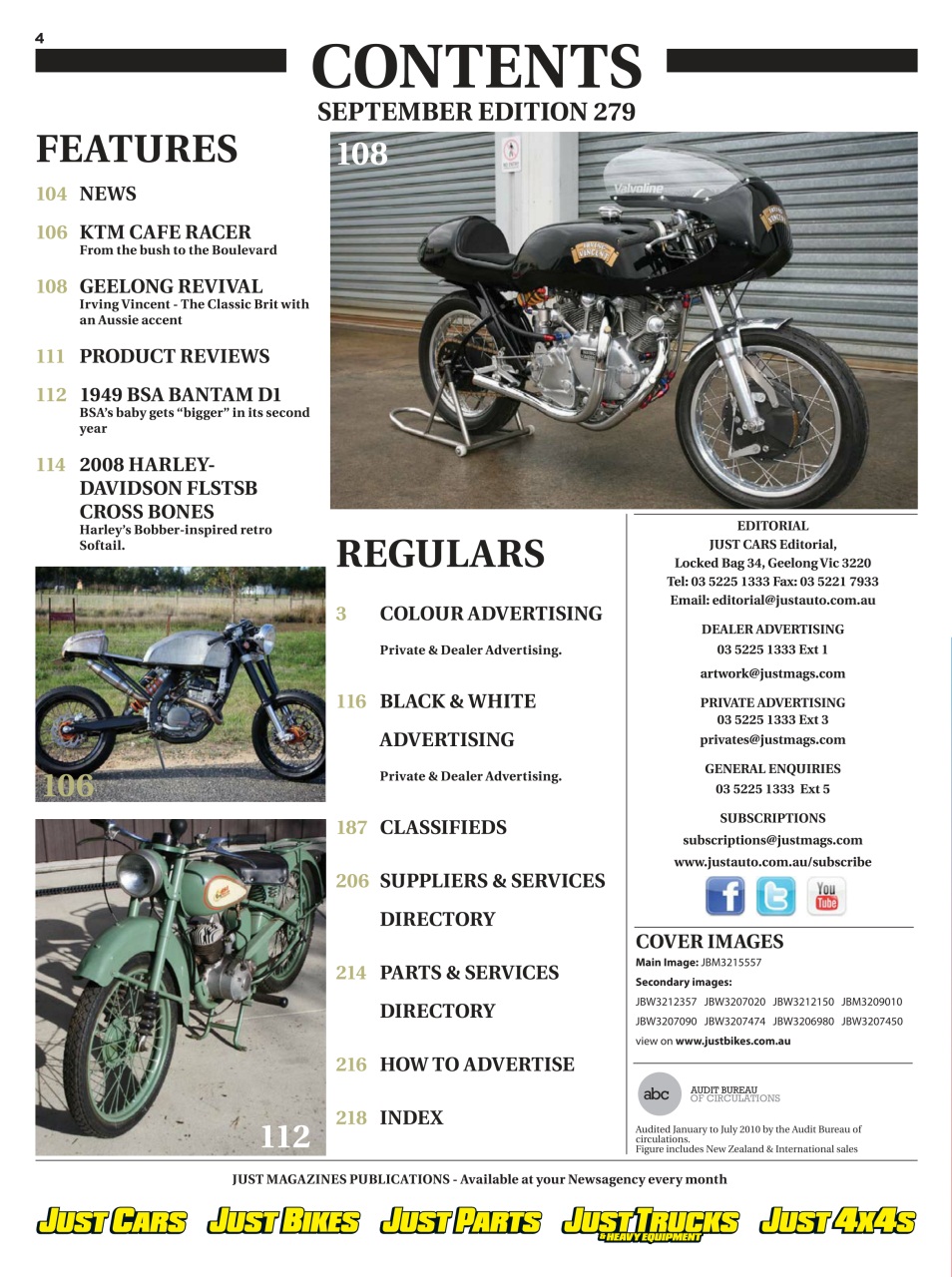 JUST BIKES Preview Pages