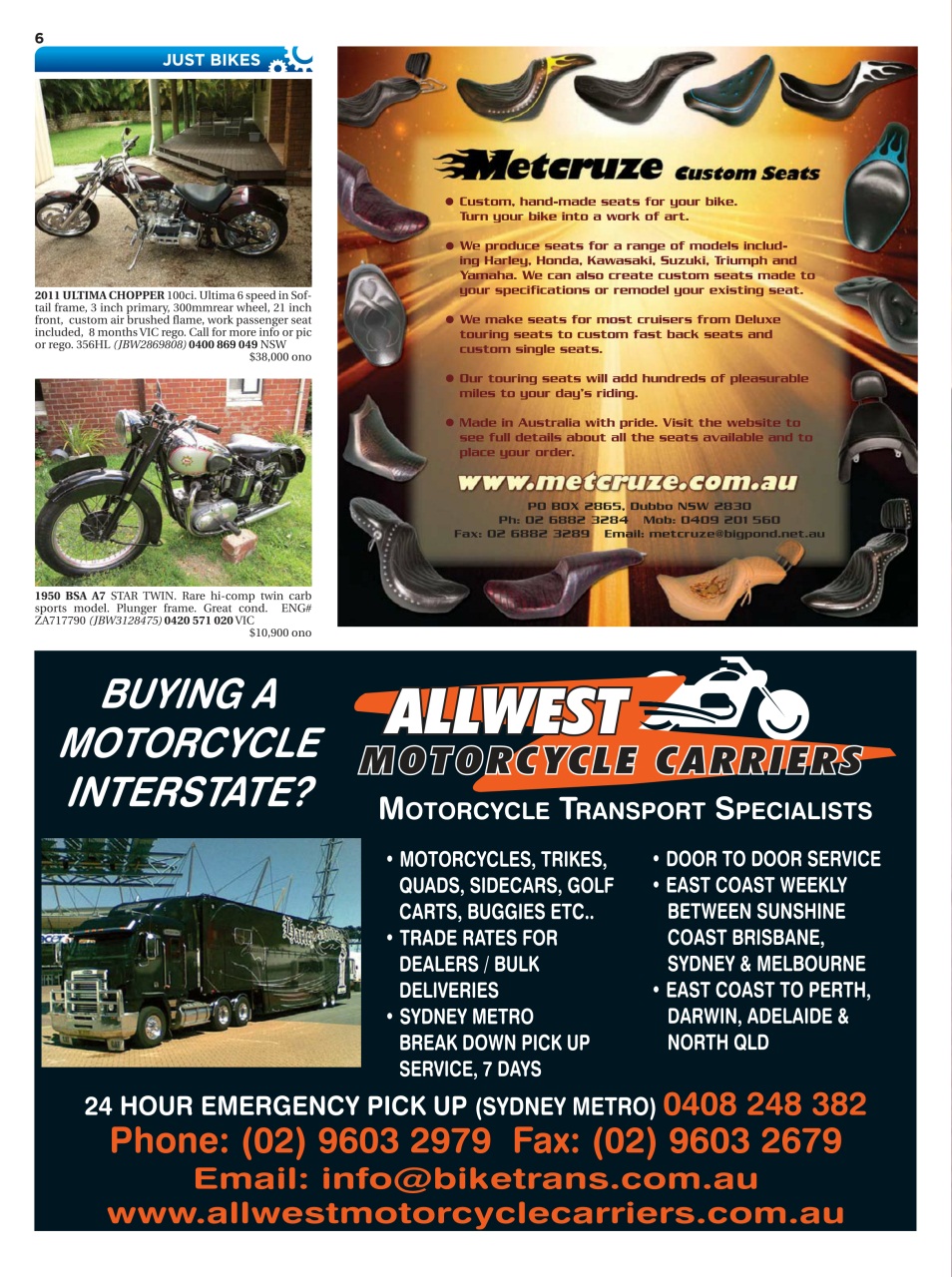 JUST BIKES Preview Pages