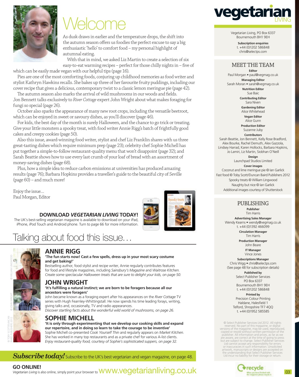 Vegetarian Living Preview Pages