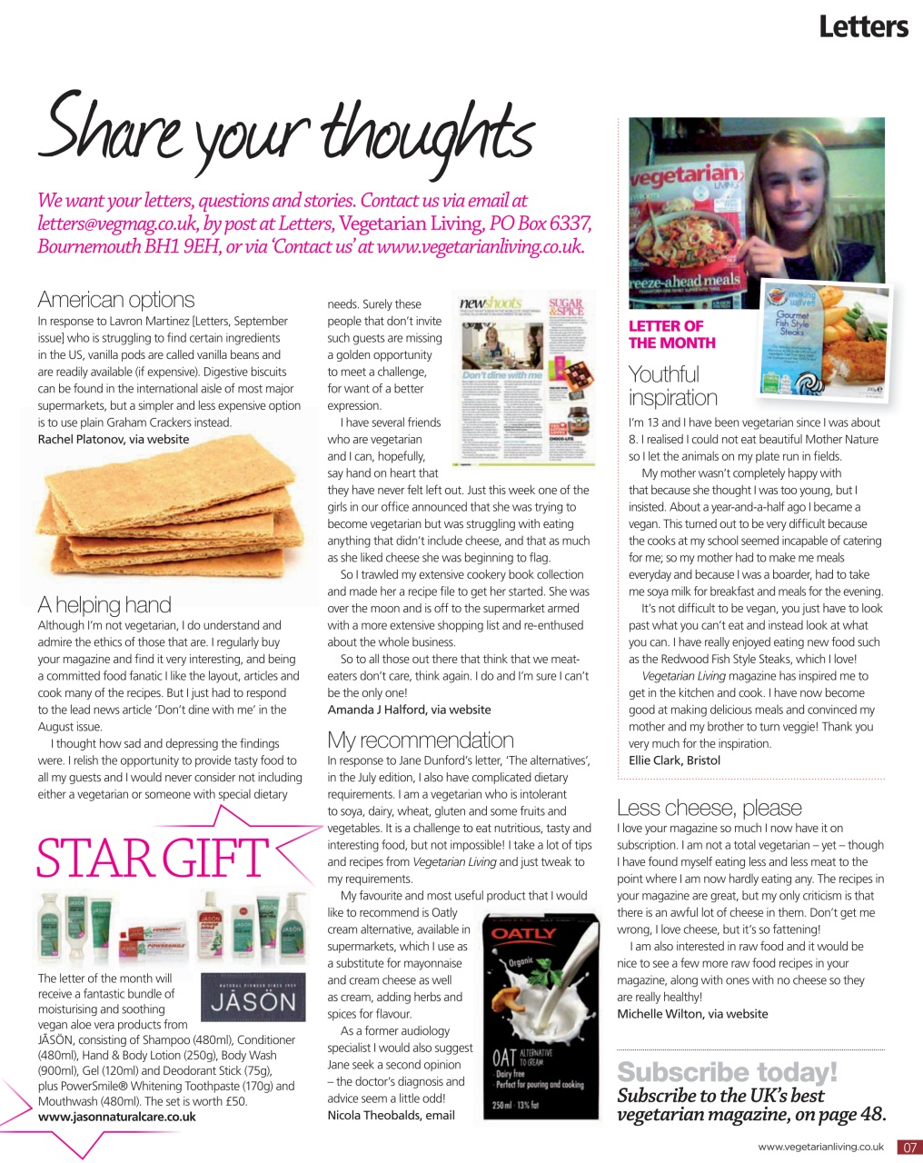 Vegetarian Living Preview Pages