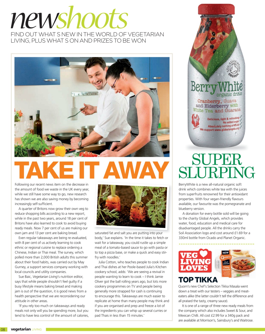 Vegetarian Living Preview Pages