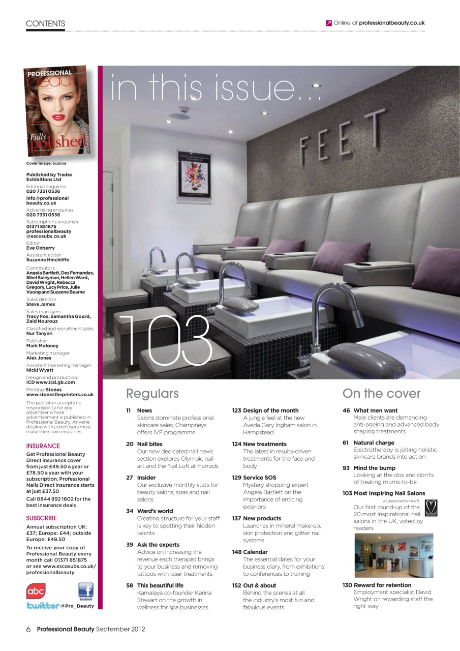 Professional Beauty Preview Pages