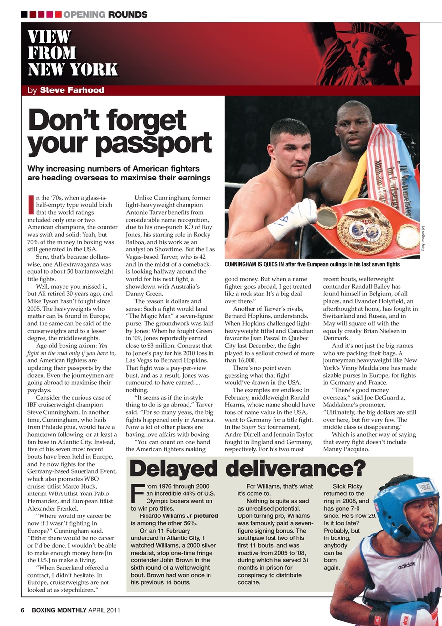 Boxing Monthly Preview Pages