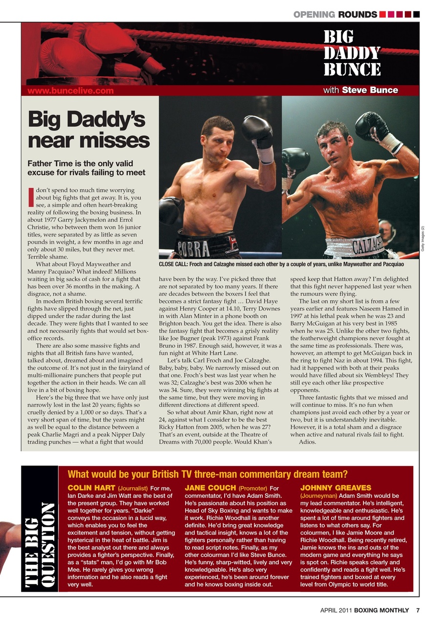 Boxing Monthly Preview Pages