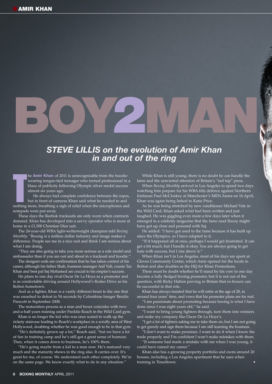 Boxing Monthly Preview Pages