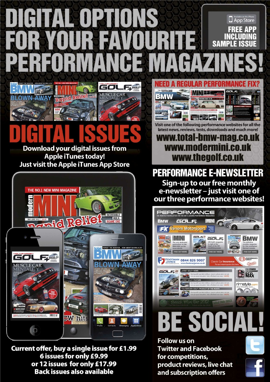 Volkswagen Golf + Preview Pages