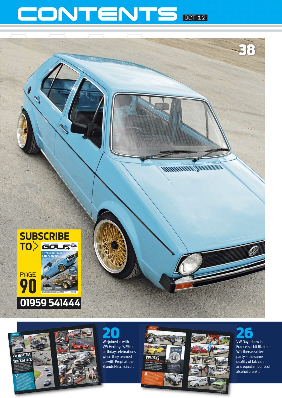 Volkswagen Golf + Preview Pages