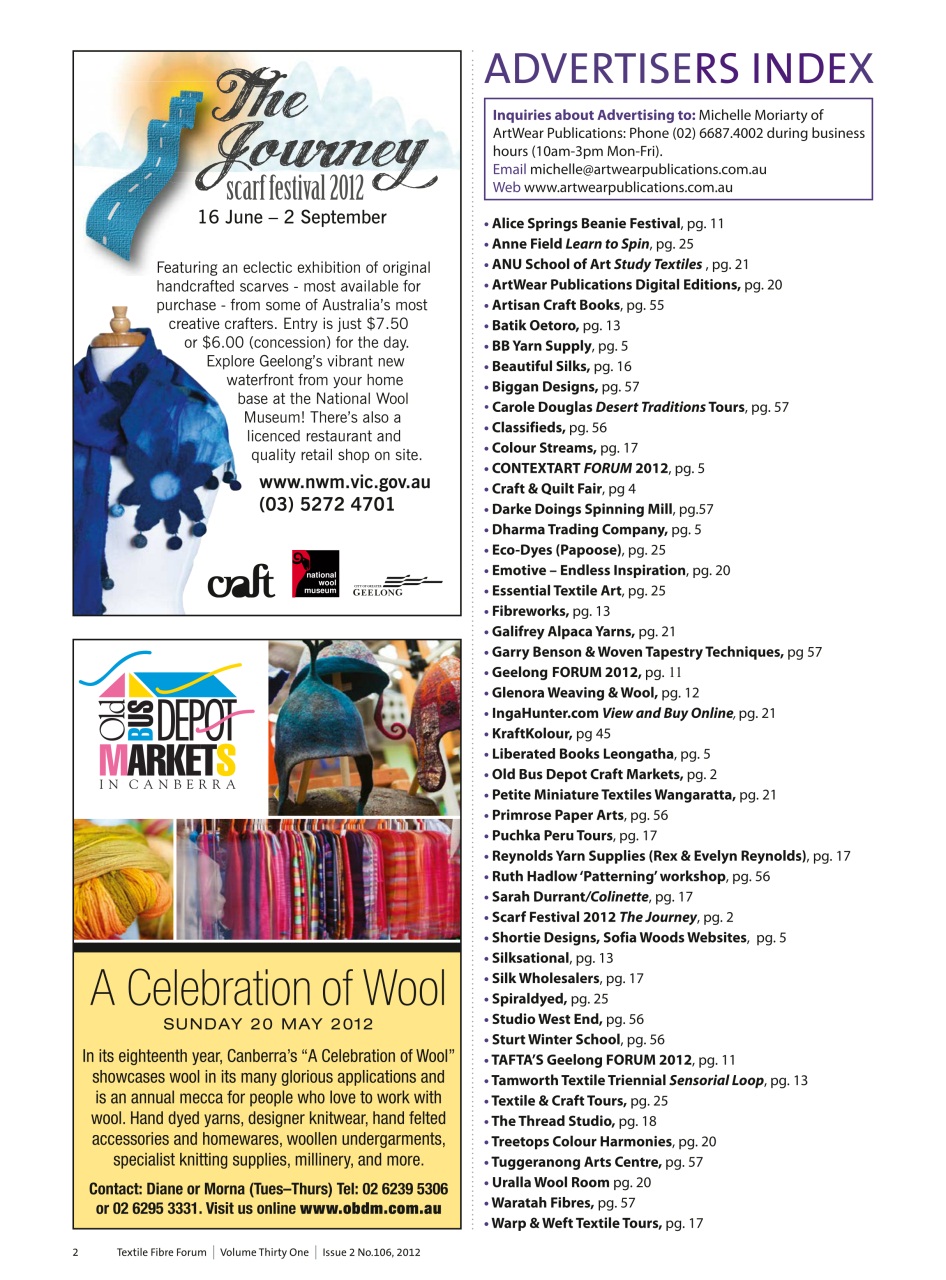 Textile Fibre Forum Preview Pages