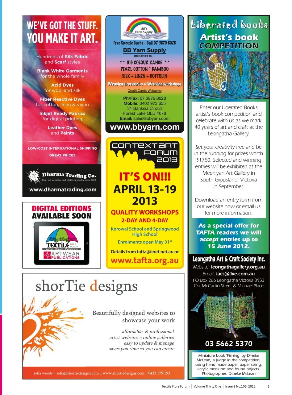 Textile Fibre Forum Preview Pages