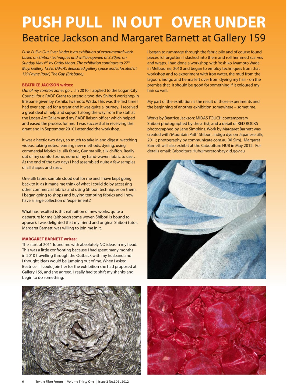 Textile Fibre Forum Preview Pages