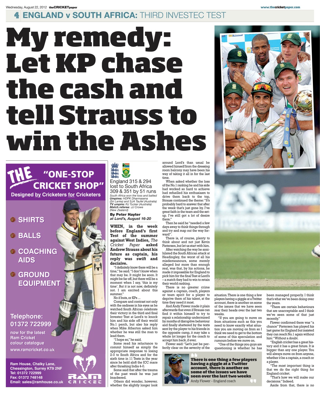 The Cricket Paper Preview Pages