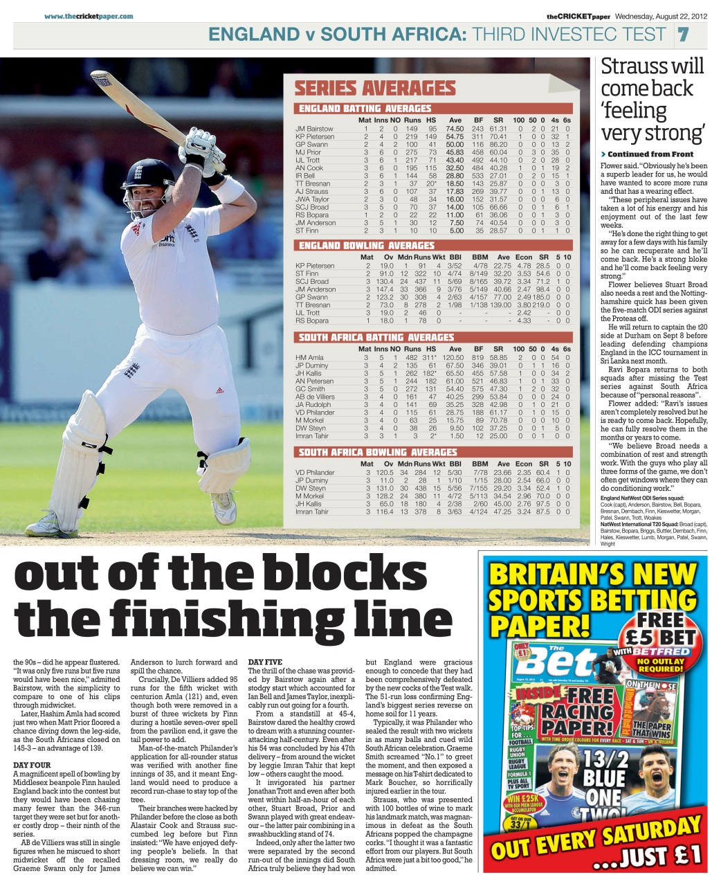 The Cricket Paper Preview Pages