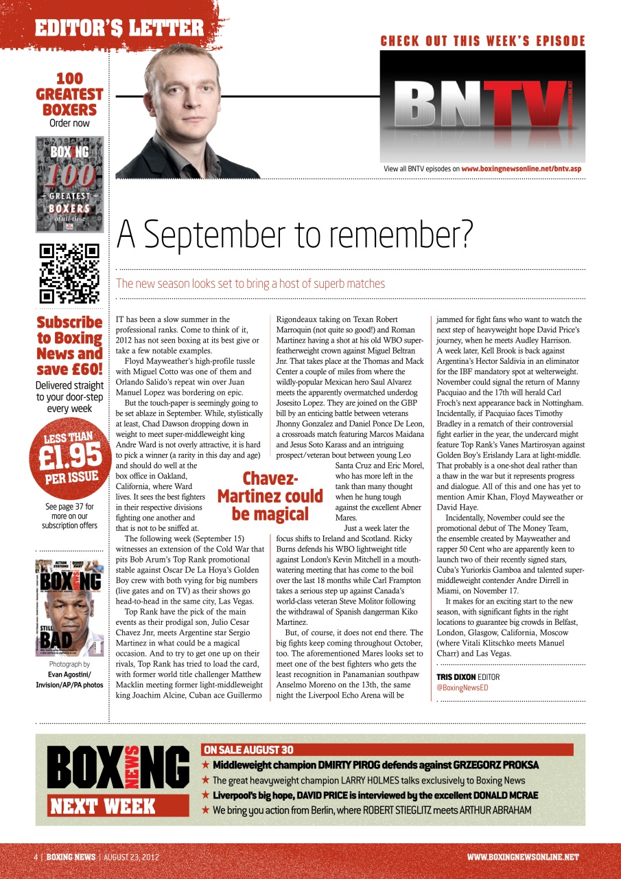 Boxing News Preview Pages