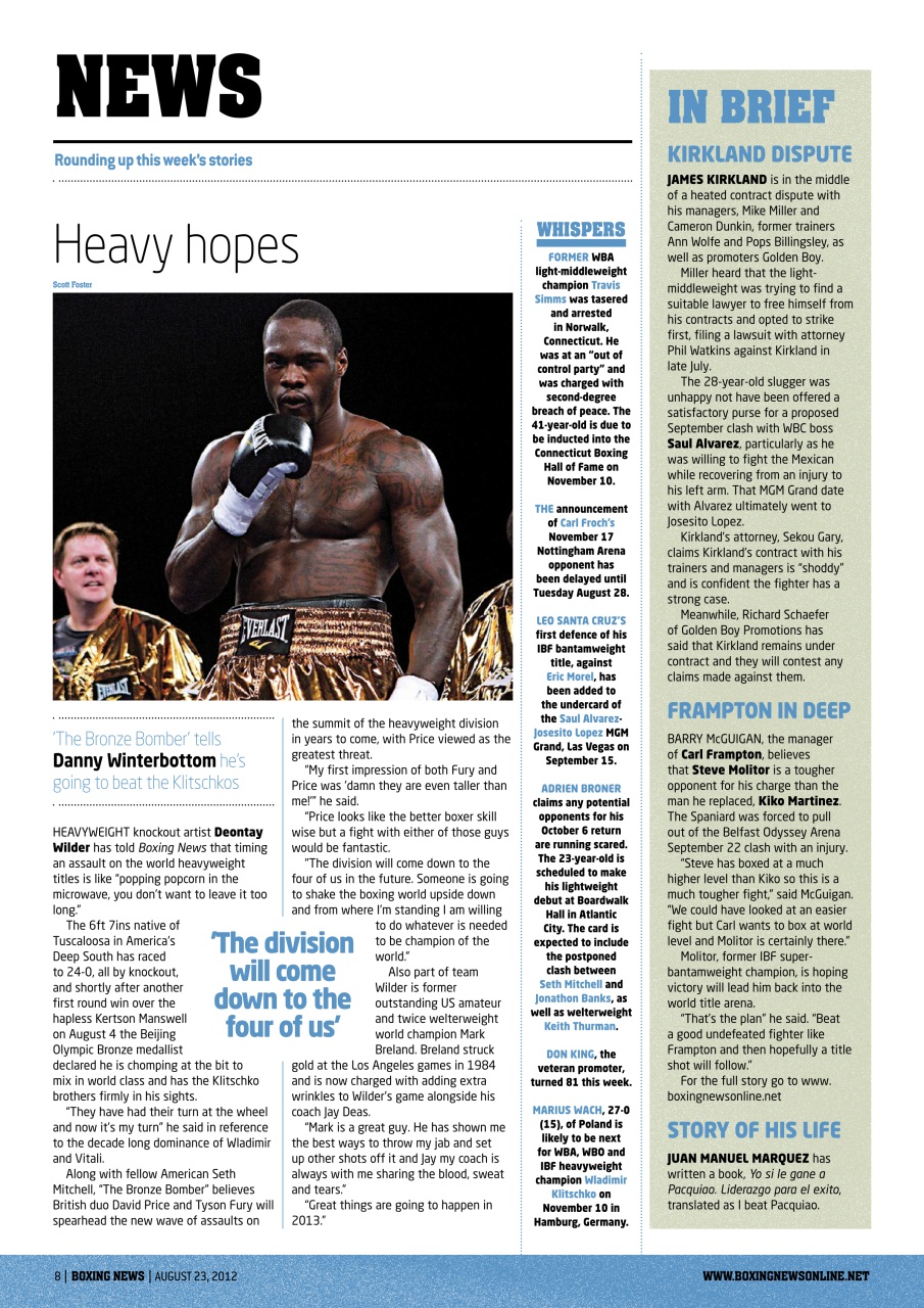 Boxing News Preview Pages