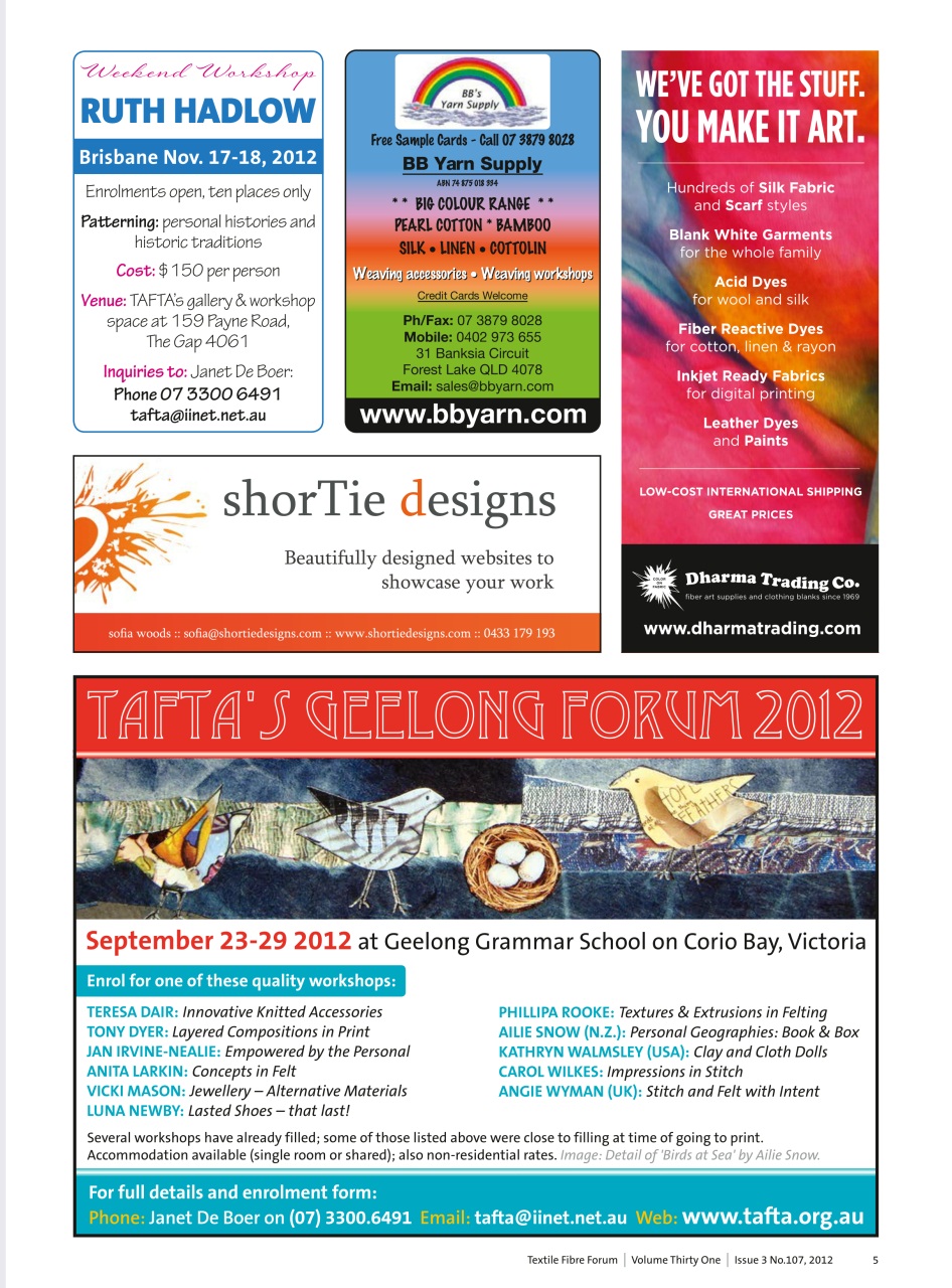 Textile Fibre Forum Preview Pages