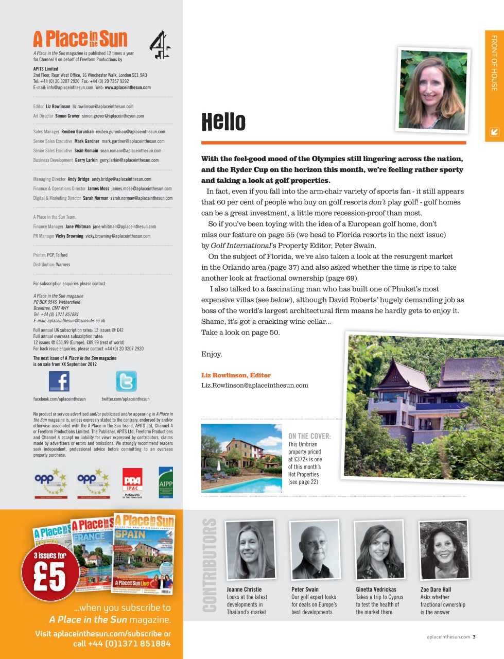 A Place in the Sun Magazine Preview Pages