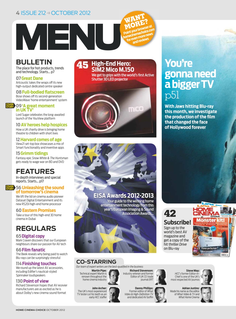 Home Cinema Choice Preview Pages
