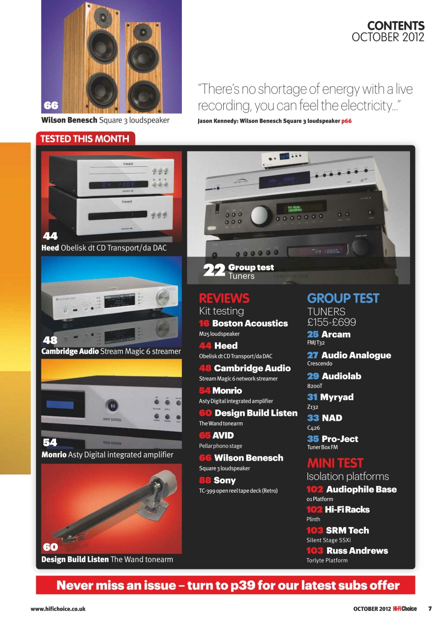 Hi-Fi Choice Preview Pages