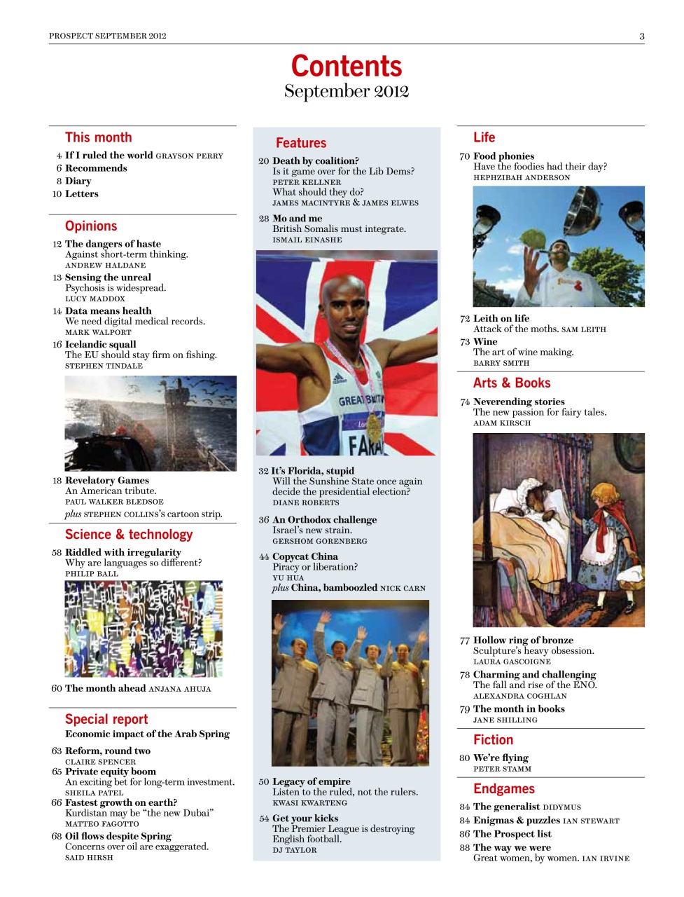 Prospect Magazine Preview Pages