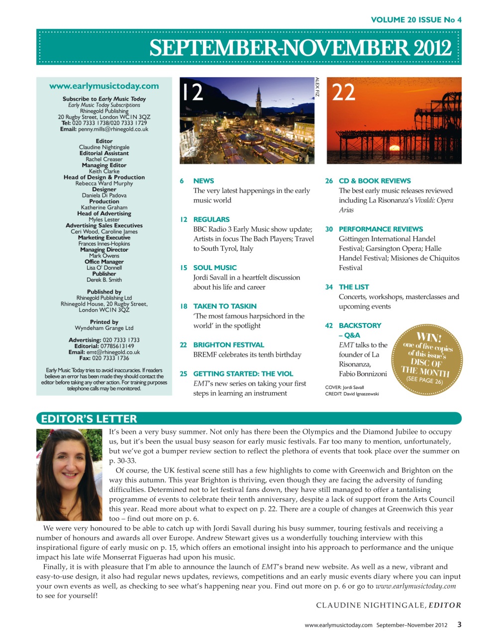 Early Music Today Preview Pages