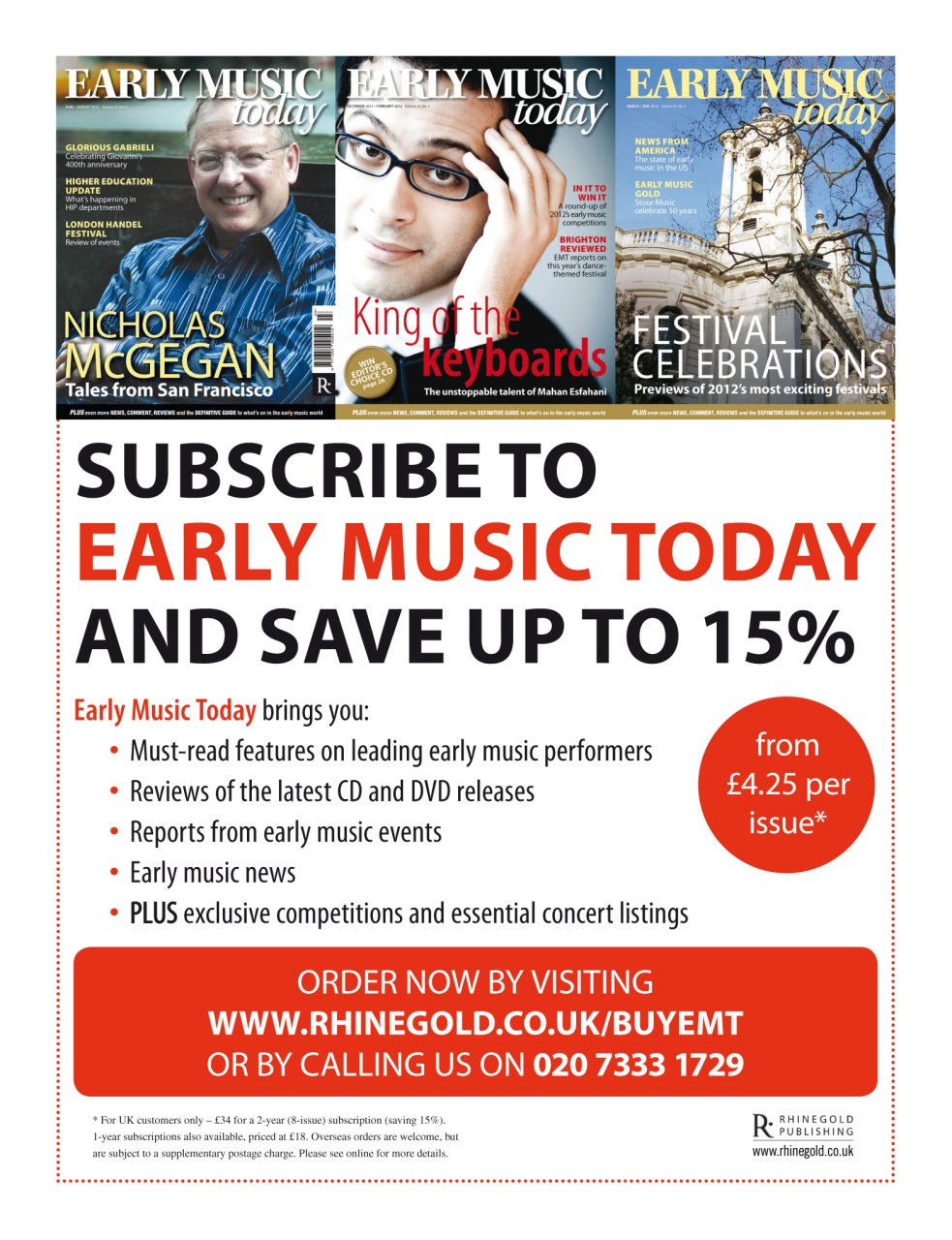 Early Music Today Preview Pages