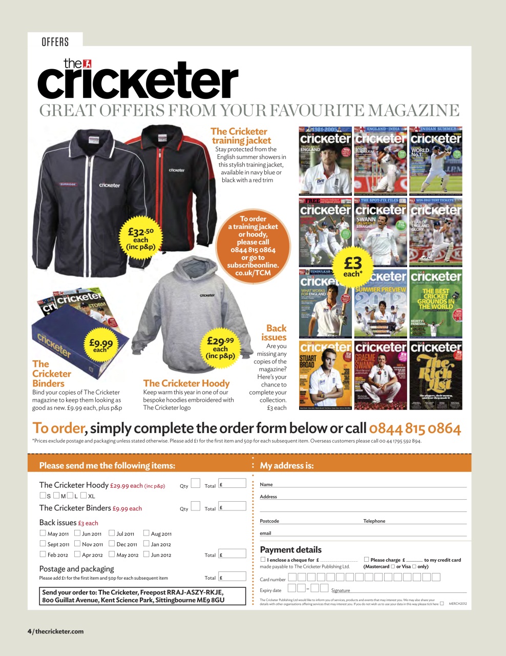 The Cricketer Magazine Preview Pages