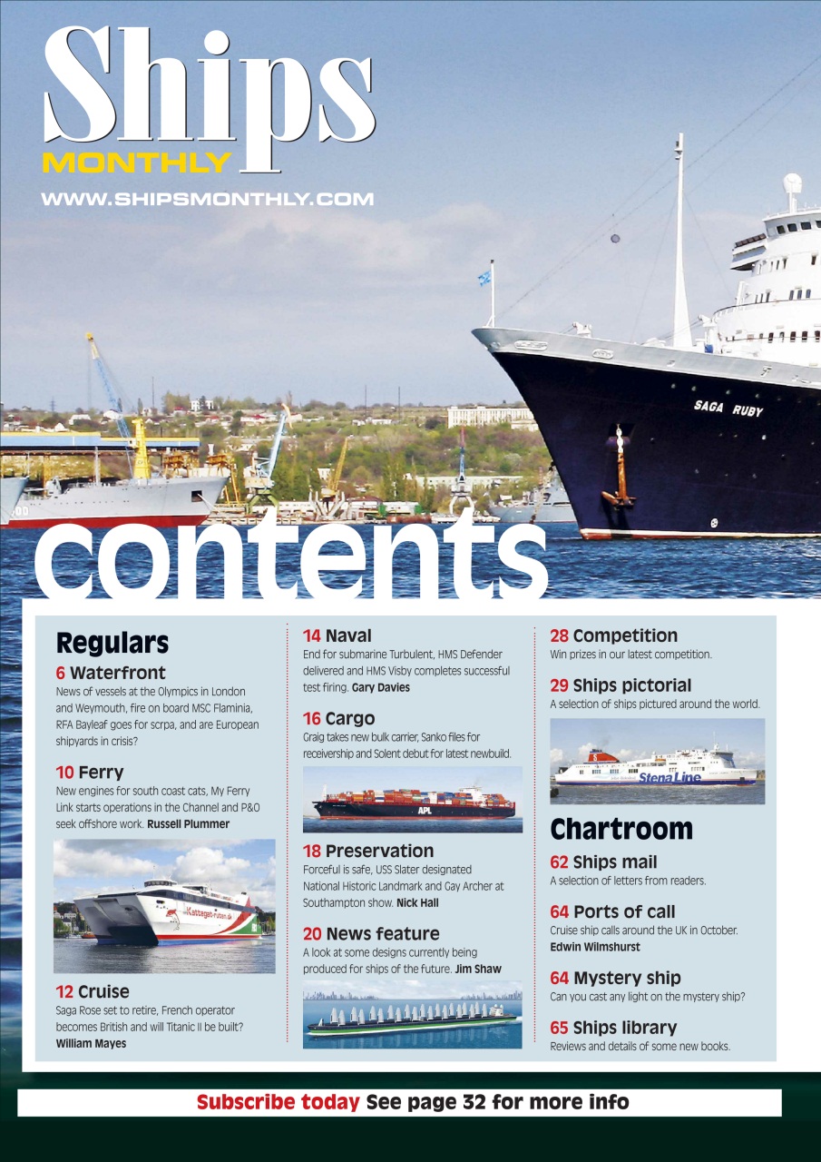 Ships Monthly Preview Pages