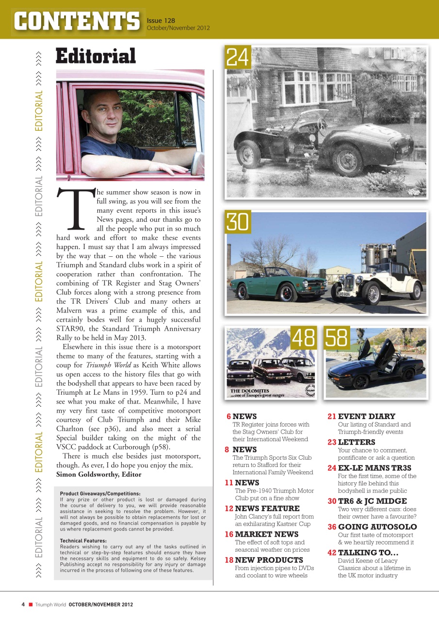 Triumph World Preview Pages