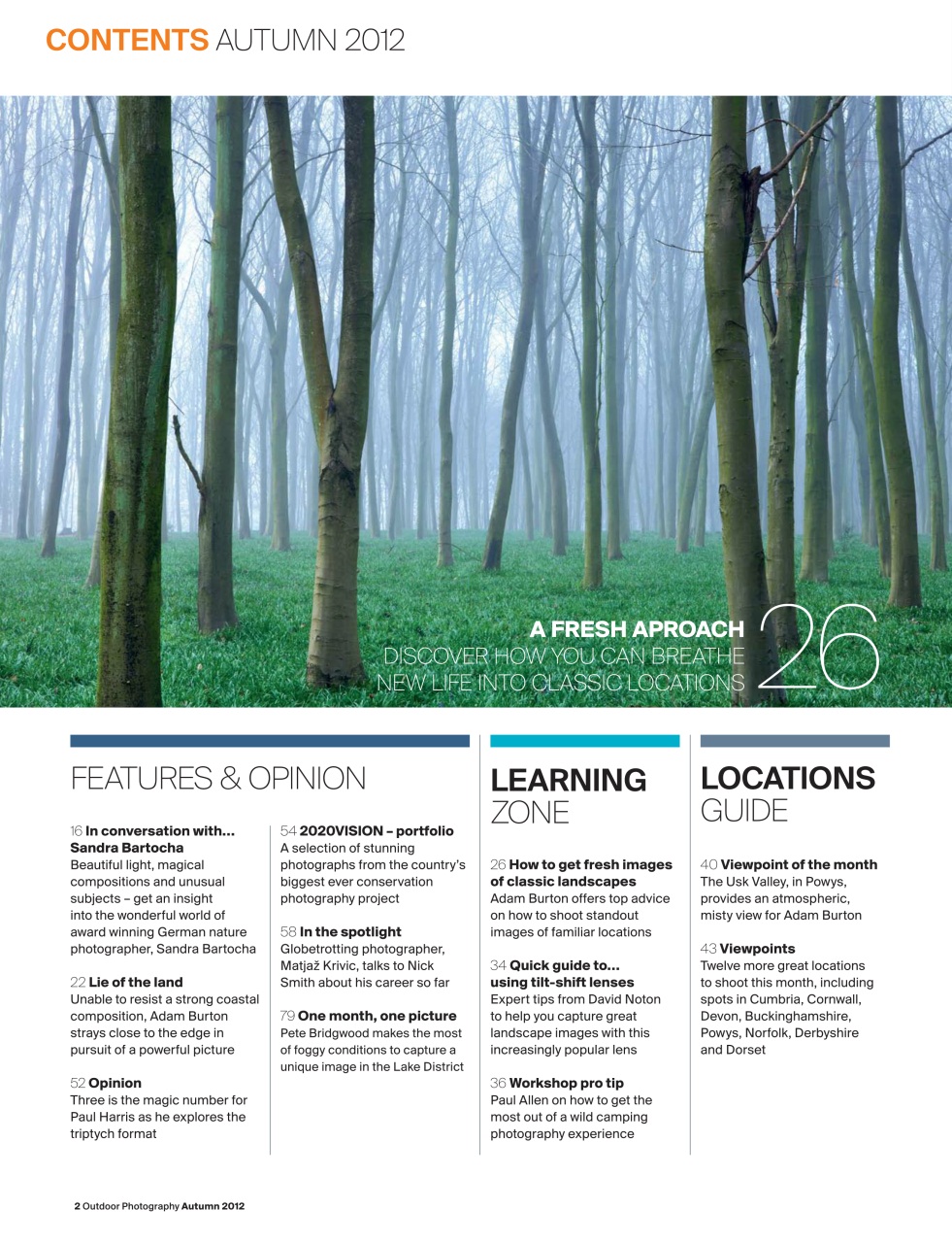 Outdoor Photography Preview Pages