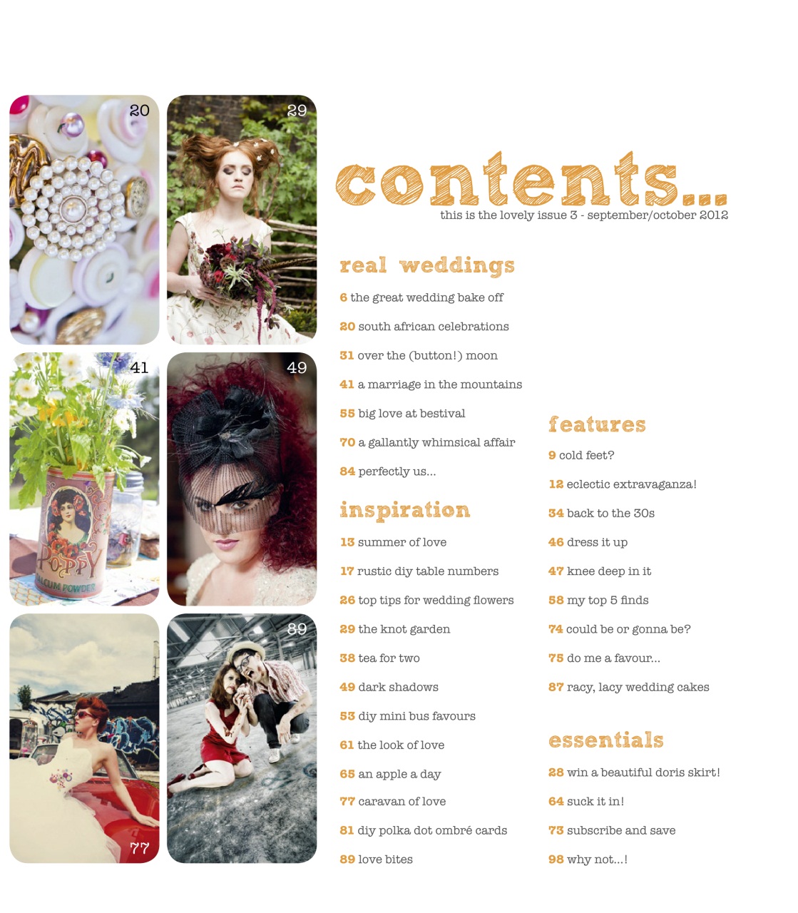 Unique Bride Preview Pages